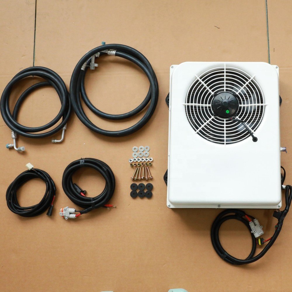 ACTECmax Battery AC System Cabin 12V 24V Car RV Electric Rooftop Integrated Parking Cooler AC.161.078 Truck Air Conditioner
