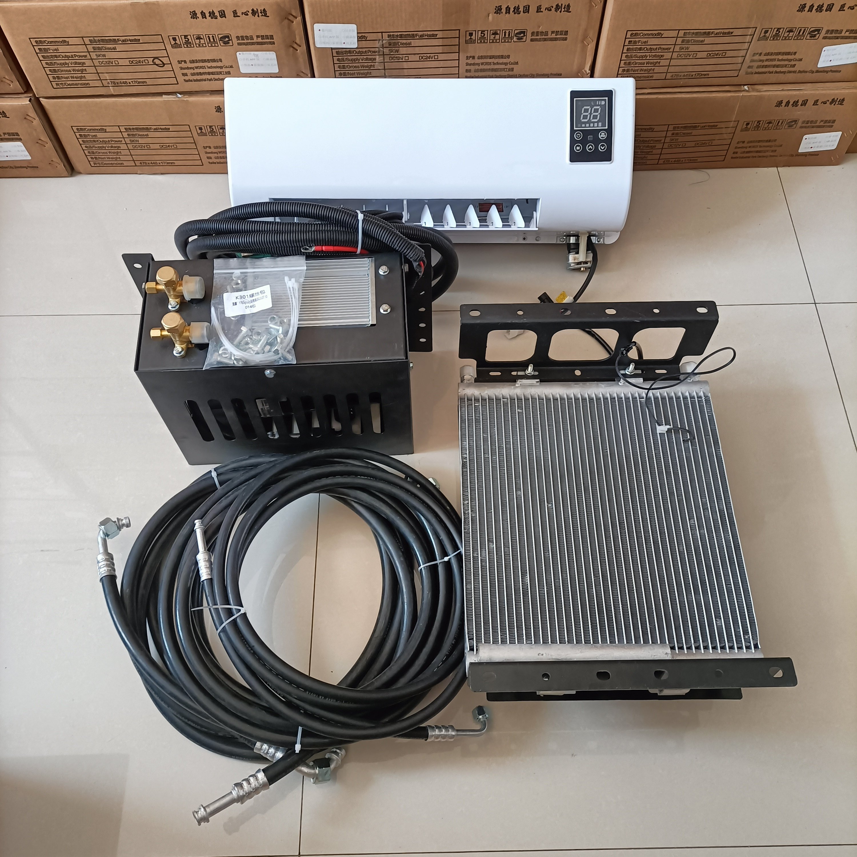 Electrical air Conditioning Kit for Cars Electrical air Conditioning Kit 12v 12 Volt air Conditioner for Car Camping Truck