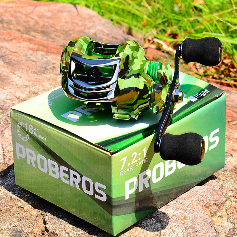 Newbility Ultra Light Fishing Reel 18+1BB 10 kg Drag Magnetic Break 7.2:1 Gear Bait Magnetic Brake System Reel Fishing