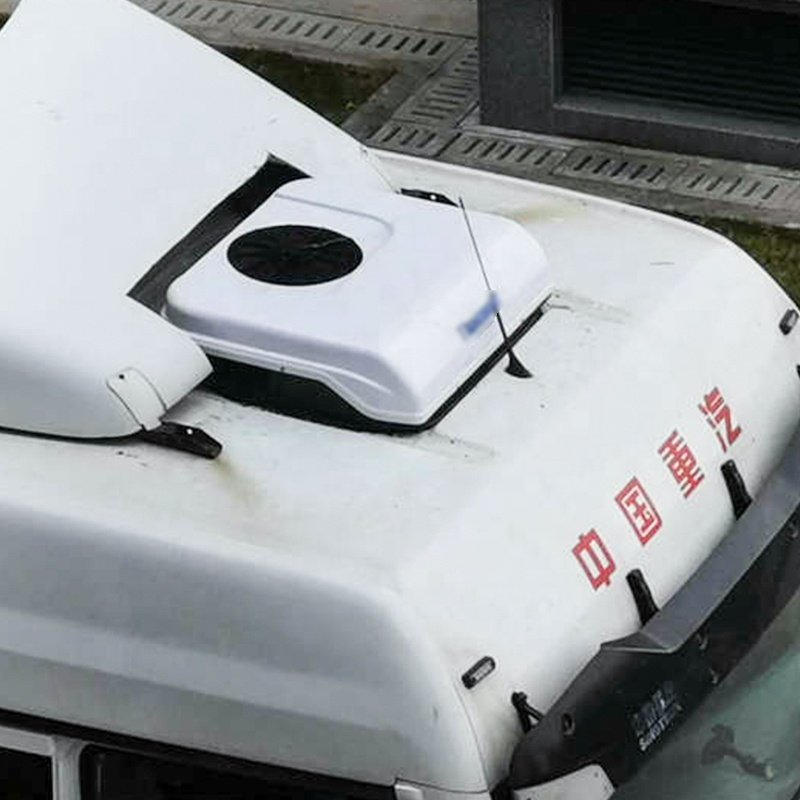 Back Install Portable Battery Operated Marine Portable Rv 12V 24V 48V Caravan Truck Cab Air Conditioning Camping Parking Cooler