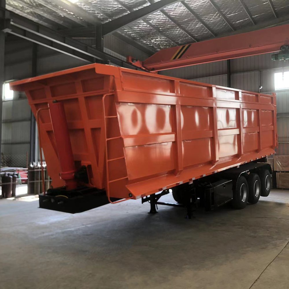 Free Shipping 4 Axle 45 Feet 26ft Dump Trailer Dump Truck Semi-trailer High Productivity for Sale