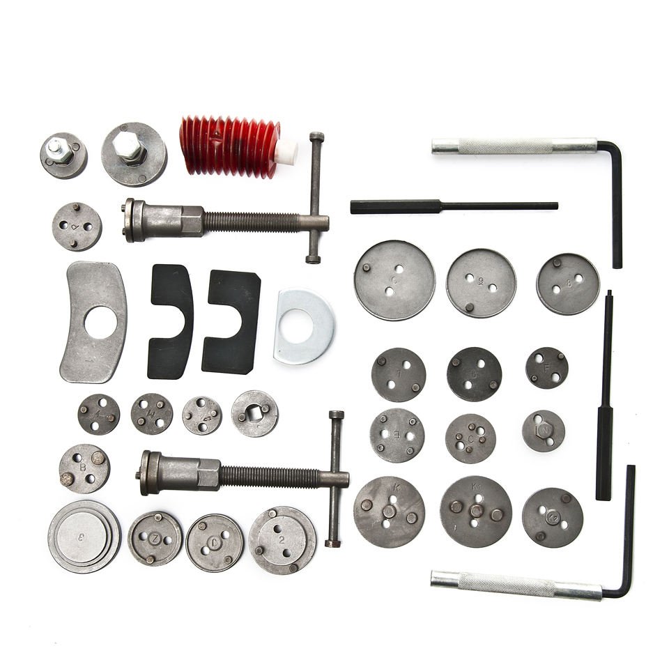 Auto Body Repair 35 PCS Universal Brake Pad Piston Caliper Wind Back Disassembly Replacement Tools Kit