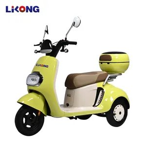 500W Power Electric Tricycle 48V Steel Tube Adult E-Trike Bicycle 48V Lead-Acid Battery Central Motor