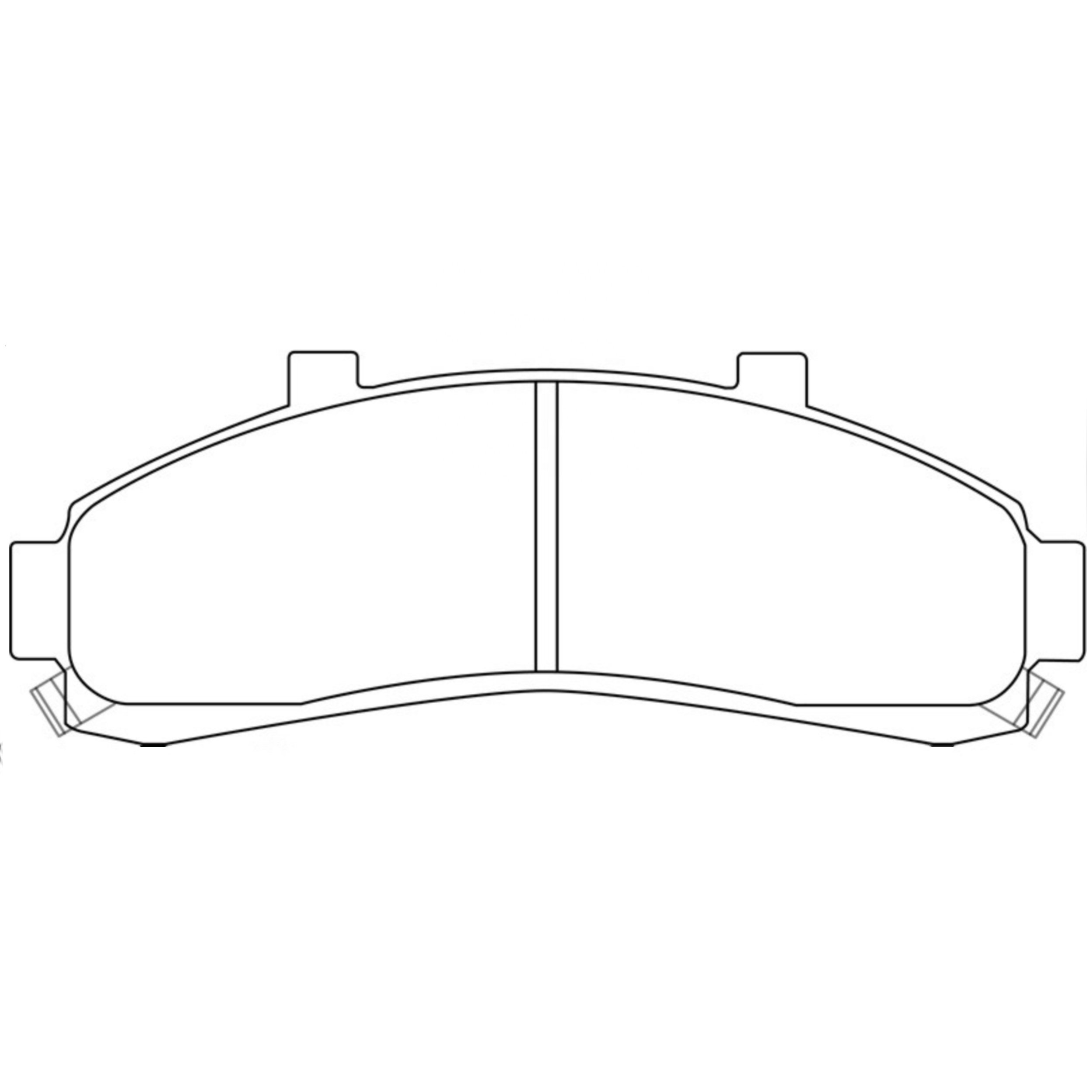 High Performance Factory Auto Parts Brake Pads (Pastillas De Freno) OEM Disc D652/wva 23472 Is Front Axle Brake for FORD/Mazda