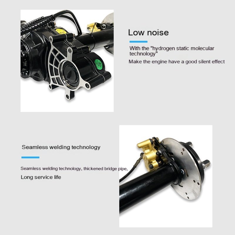 Factory Customized Multi-model Optional Rear Axle Round Steel Electric Three-wheel Disc Brake Drum Brake