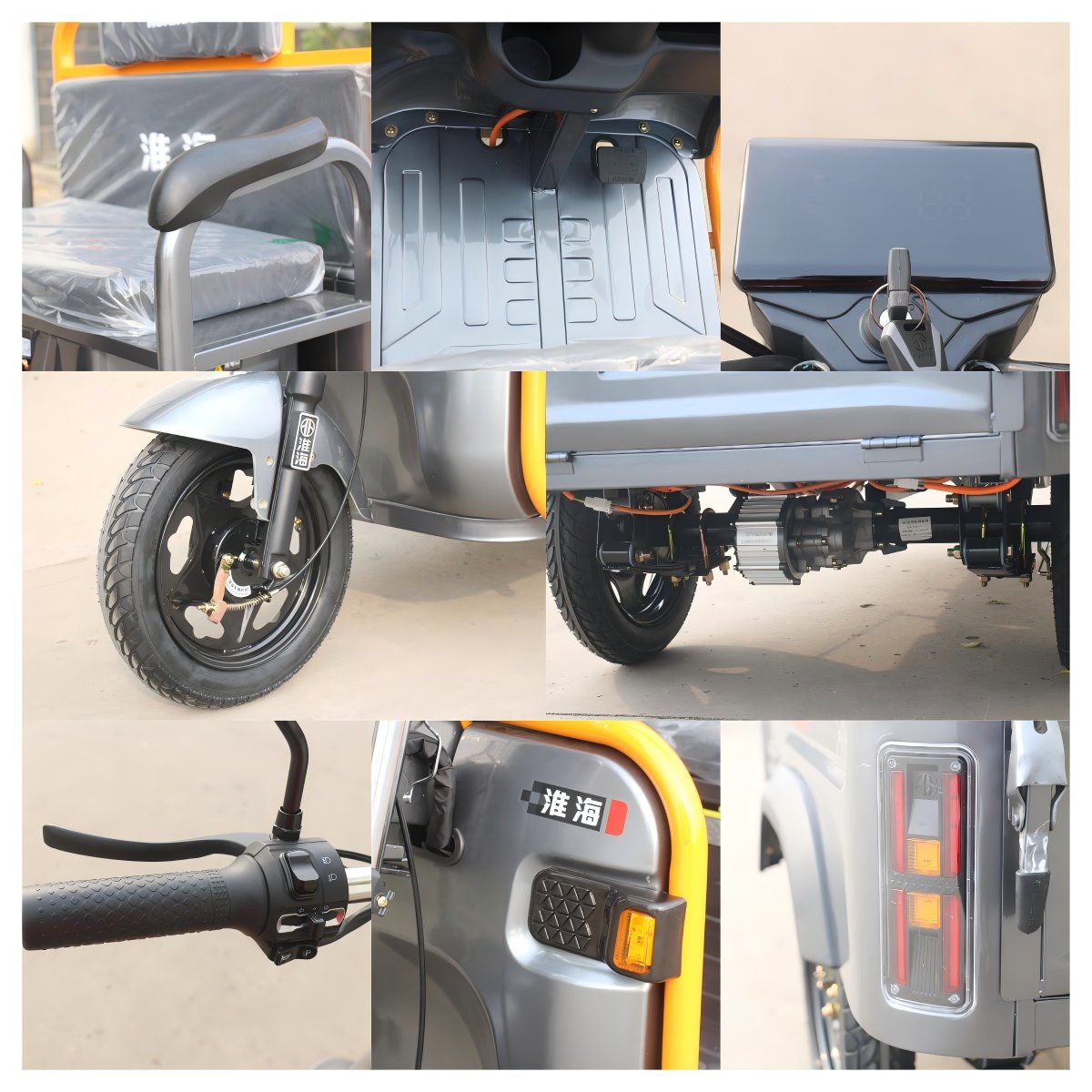 New Material Low Heat Generation 40km/h Electric Tricycle for Small Business Wholesale Transportation