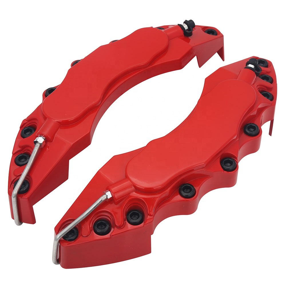 Front Rear 3D Disc Racing Brake Caliper Covers Parts
