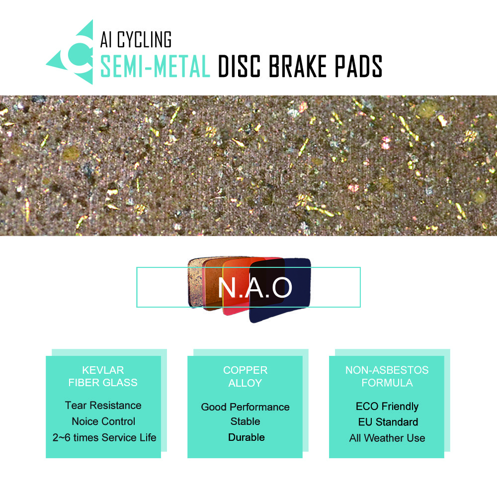 30 Pairs Customization Bicycle Disc Brake Pads High-Quality Resin Brake Pads for SHIMANO AVID HAYES and Other Bike Brake Pads