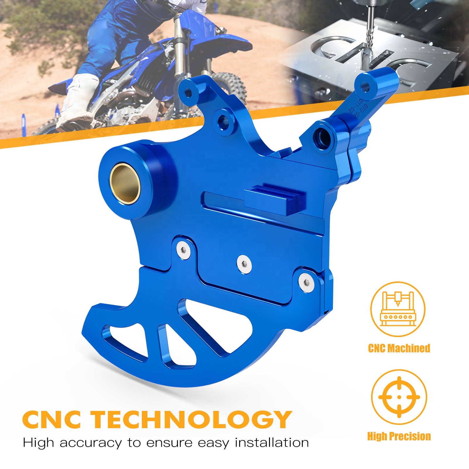 NiceCNC Rear Brake Disc Protector for Yamaha YZ125 YZ250 2006-2020 2021-2023 YZ250FX 2015-2023 YZ250X 2016-2023