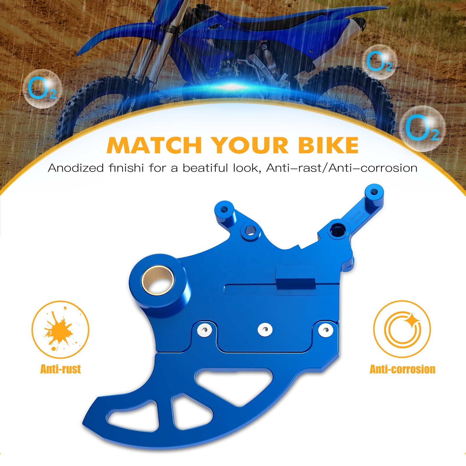 NiceCNC Rear Brake Disc Protector for Yamaha YZ125 YZ250 2006-2020 2021-2023 YZ250FX 2015-2023 YZ250X 2016-2023