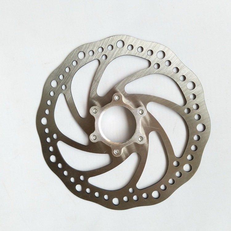 180mm Cycling Disc Brake Rotor 6 Holes Stainless Steel Front Rear Mountain Bike Disc Brake