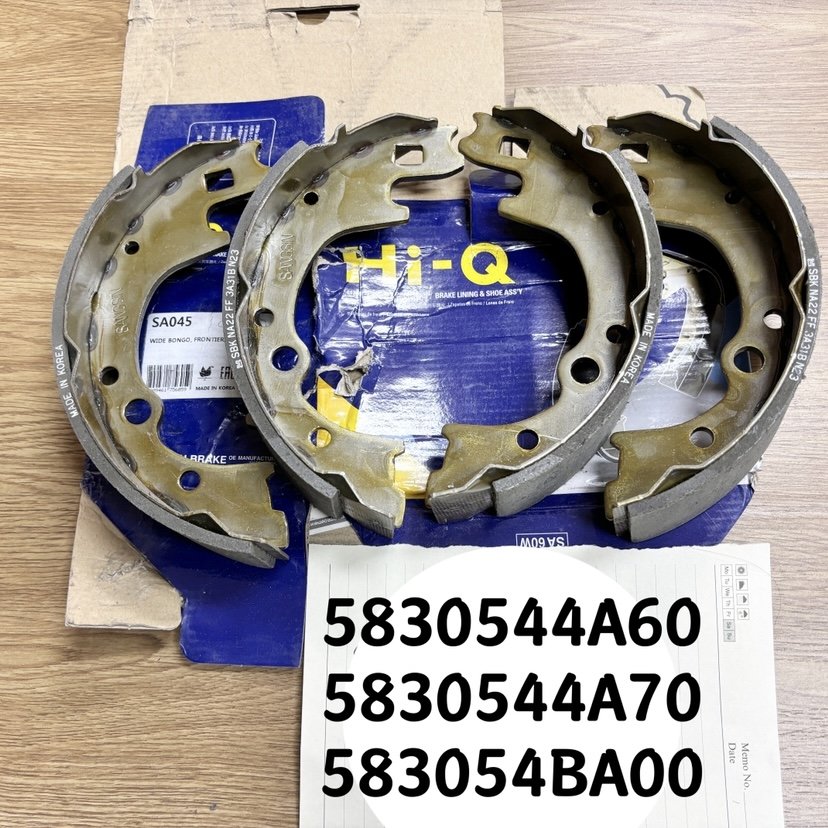 BS-1145 5830544A60 Genuine High-Quality Brake Shoes for HYUNDAI H100 93-KIA 1999-K2500 MAZDA E Rear 5830544A70 583054BA00
