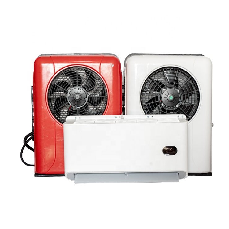 The Car Has an Overhead Parking 12v Truck Auto Electric Air Conditioner
