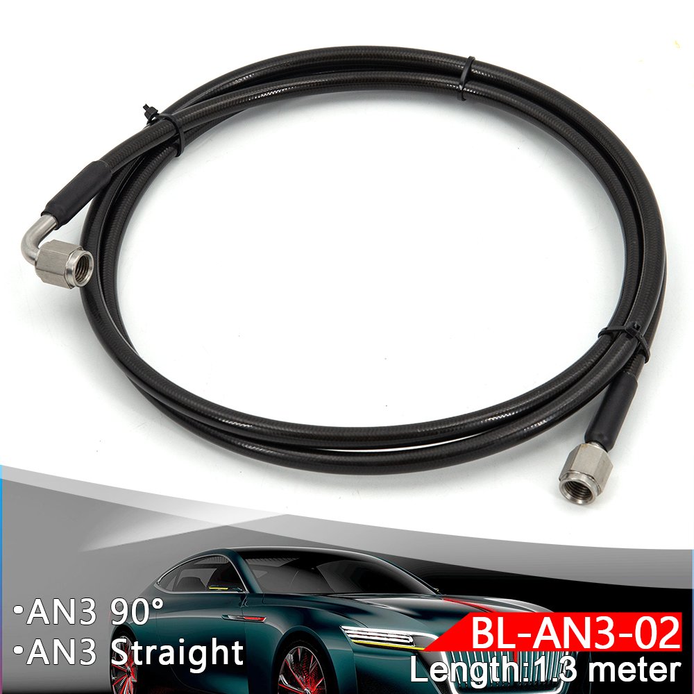 High Quality Universal 1.3m Master to Slave Cylinder Complete Stainless Clutch Line With An3 Fitting for 06-15 Honda Civic Si