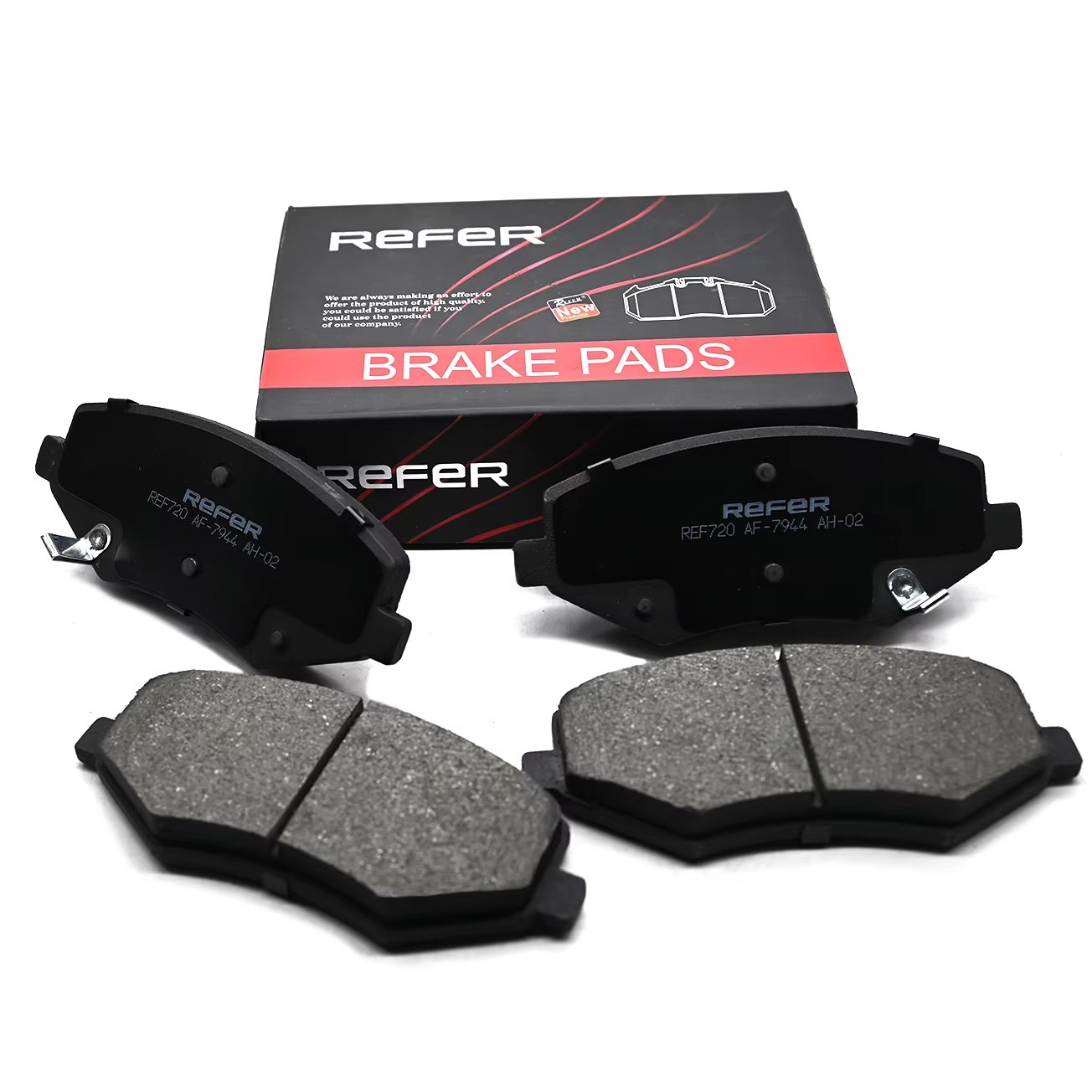REFER Wholesale Car Brake System Accessories Factory Front Ceramic Brake Pads for GEELY HYUNDAI KIA D1543 D1543 GDB3548