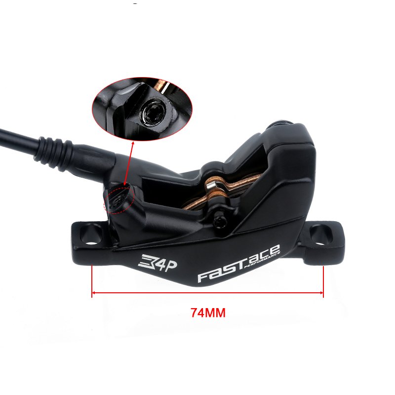 Fastace E-bike Hydraulic Disc Brake 4 Pistons Electric Bike Brakes Power Off Sensor Brakes for Surron XC Dirt Bike Motorcycle