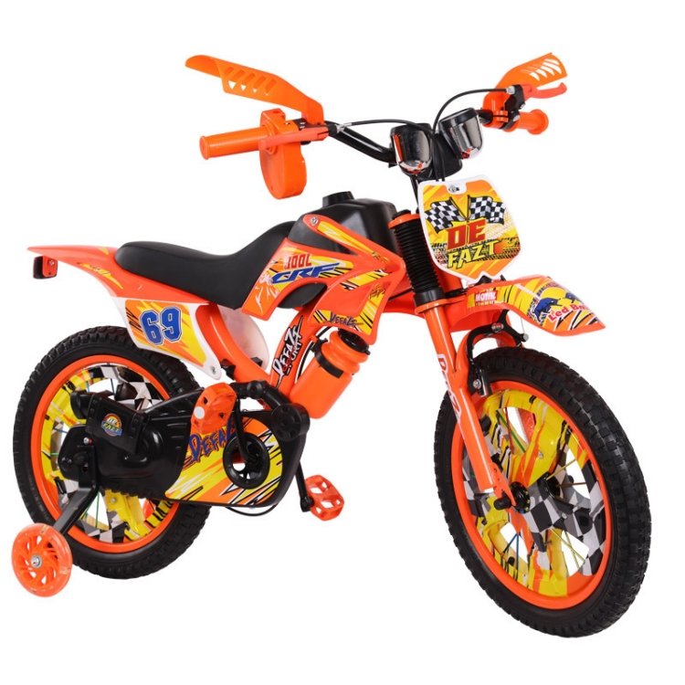New Kids Bike Motorbike Style Children Dirty Bike 12 14 16 Inch Children Bicycle for 3-8 Years Old Children