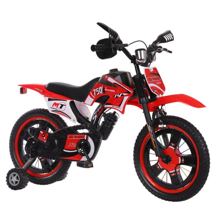 New Kids Bike Motorbike Style Children Dirty Bike 12 14 16 Inch Children Bicycle for 3-8 Years Old Children
