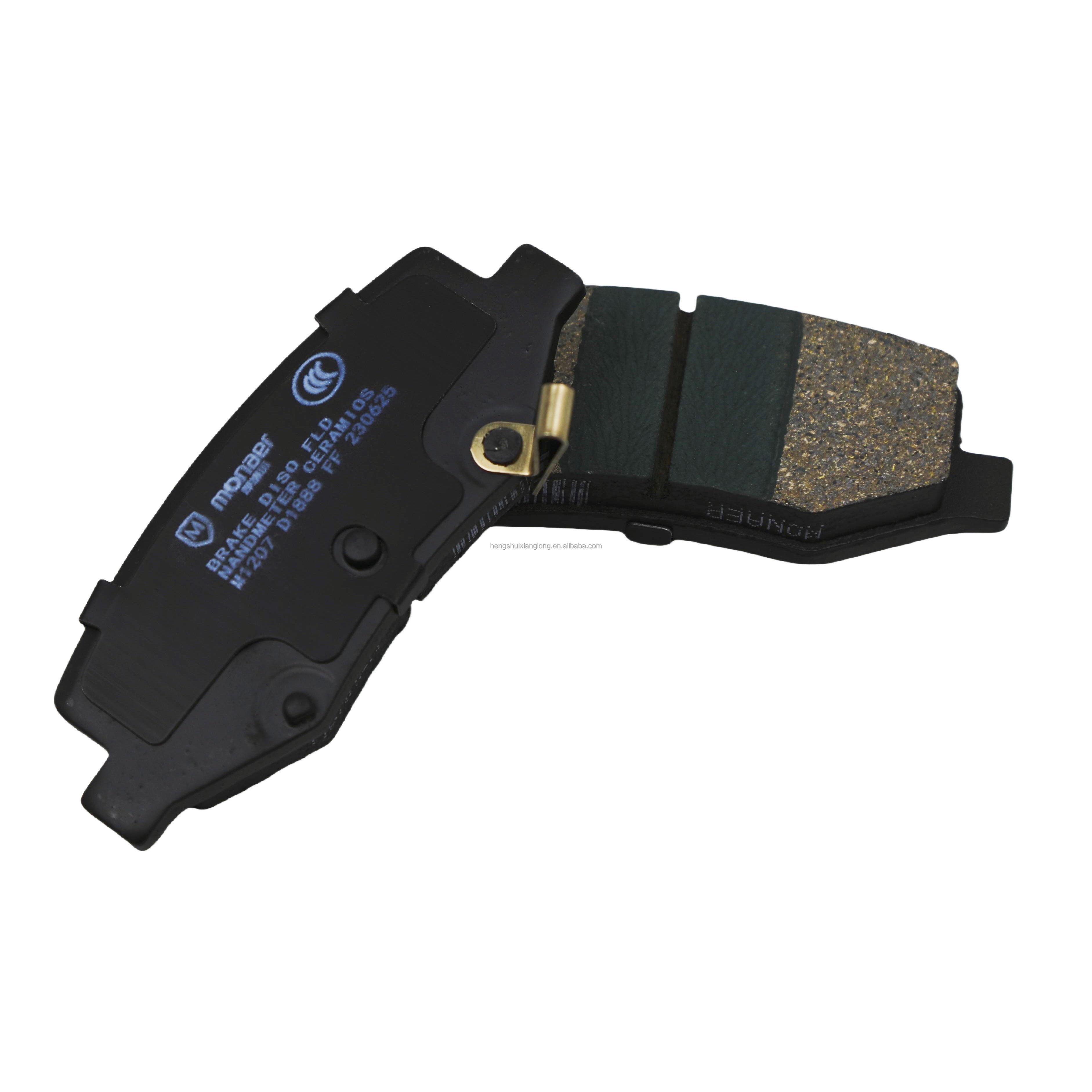 Monaer High Quality D1888 Ceramic Rear Axle Brake Pads Auto Spare Parts for BYD