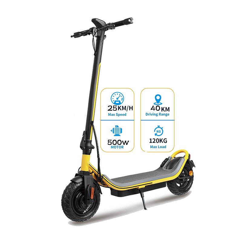 OEM ODM 10 Inch City City E Scooter Women Aluminum Alloy Foldable Electric Scooter Lightweight Safe 500W Battery LCD Optional