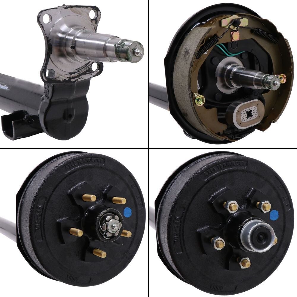 Hot Sale 3500lbs Trailer Axle Drop Axle with Brake Drum with Suspension Kits