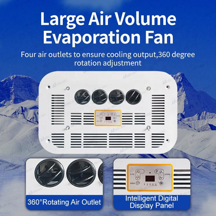 Universal 12V/24V Auto Parking Air Conditioner Bus and Truck Air Conditioning System with Plastic 12 Volt for Cars and Trucks