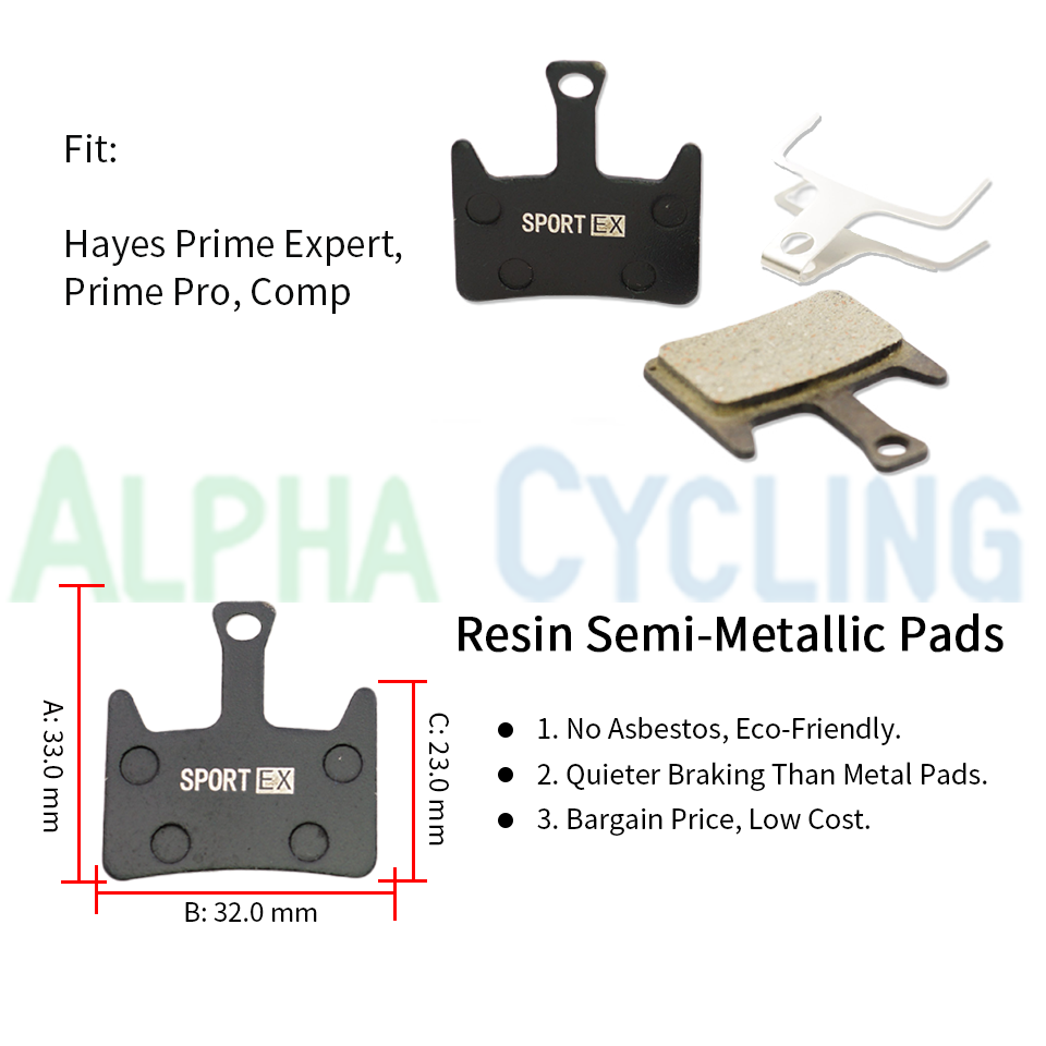 Bicycle Disc Brake Pads for Hayes Prime Expert Prime Pro Comp Caliper