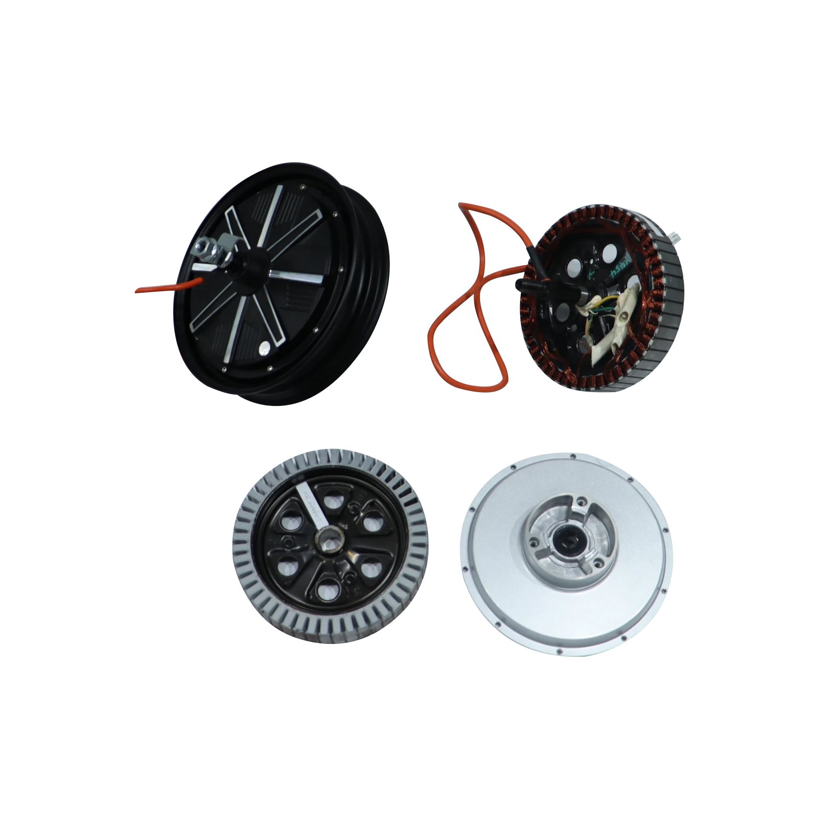 Factory Price Electric Moped DC Motor 12 Inch 72V 2000W 130 Drum Brake Hub BLDC Motor for Electric Scooter