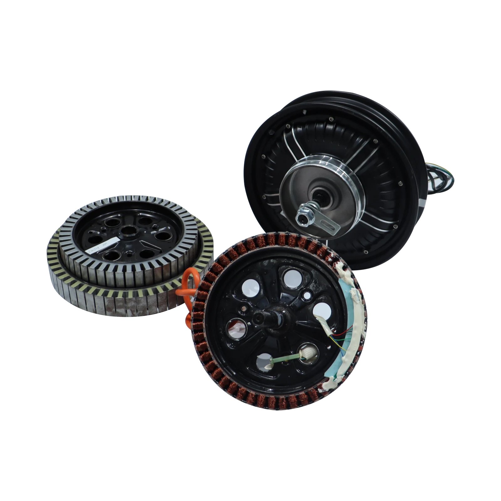 Factory Price Electric Moped DC Motor 12 Inch 72V 2000W 130 Drum Brake Hub BLDC Motor for Electric Scooter