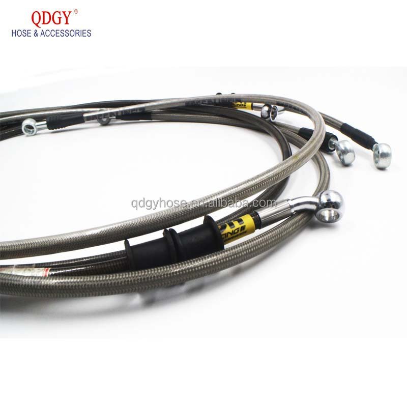 1m/3m Stainless Steel Braided Fuel Oil Line PTFE Gasoline Brake Hose Auto Oil Cooler Hose in An4 An6 An8 An10 An12 Sizes