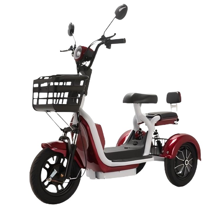 400w 48v Lead Acid Battery 14*2.50 Tubeless Full Suspension Electric Trike