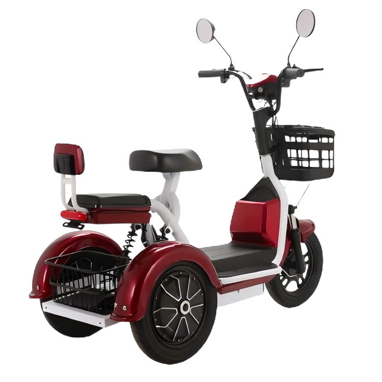 400w 48v Lead Acid Battery 14*2.50 Tubeless Full Suspension Electric Trike