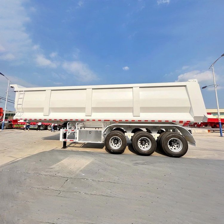 Hot Sale 3 Axles 60 Tons Dump Semi Trailer Truck Made in Shandong Factory Tipper Semi Trailer Transport Stone and Sand