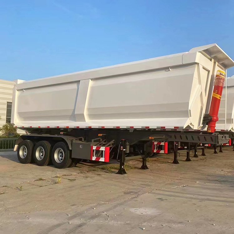 Hot Sale 3 Axles 60 Tons Dump Semi Trailer Truck Made in Shandong Factory Tipper Semi Trailer Transport Stone and Sand