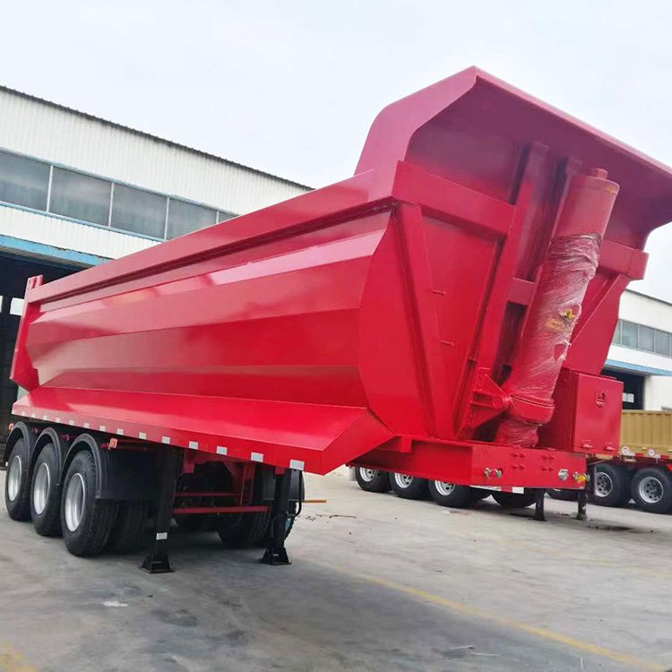 Hot Sale 3 Axles 60 Tons Dump Semi Trailer Truck Made in Shandong Factory Tipper Semi Trailer Transport Stone and Sand