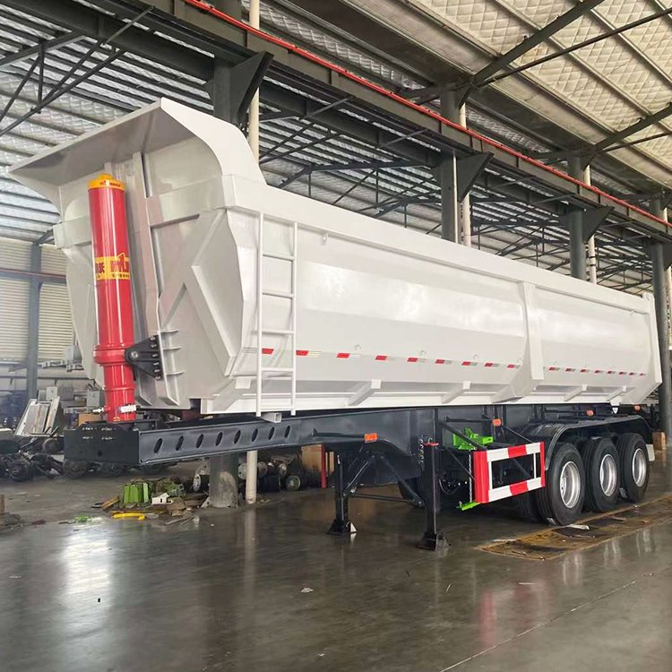 Hot Sale 3 Axles 60 Tons Dump Semi Trailer Truck Made in Shandong Factory Tipper Semi Trailer Transport Stone and Sand