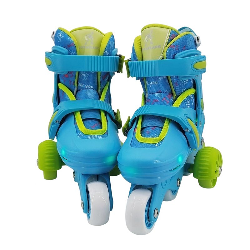 Adjustable Removable Roller Skates Single Flashing Roller Skate Shoes With Protective Gear for Beginner