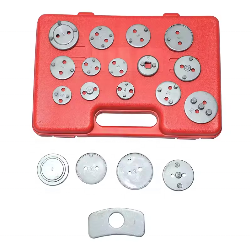22-Piece Disc Brake Caliper Piston Compressor Tool Kit Wind Back Rewind for Car Repair Vehicle Repair Tool