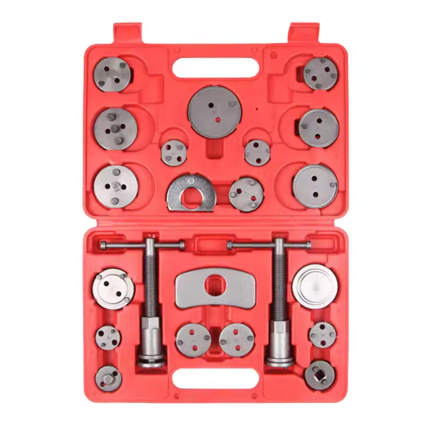 22-Piece Disc Brake Caliper Piston Compressor Tool Kit Wind Back Rewind for Car Repair Vehicle Repair Tool