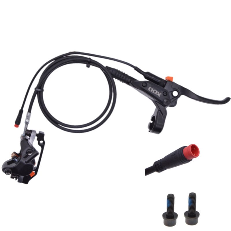 XOD Aluminum Alloy Electric Power Control Shifter Brakes Power Off for Driving Oil Disc Brake of Bicycle Brake Caliper Parts
