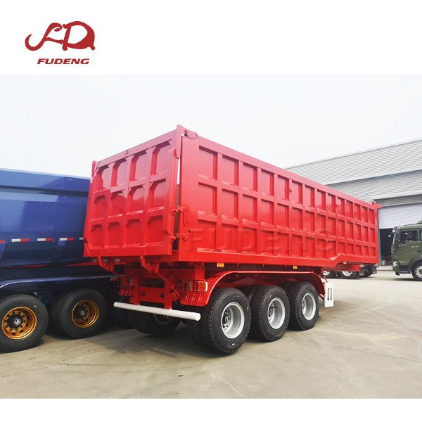 HYVA Hydraulic Cylinder 3/4 Axles Rear Tipping Tipper Semi-Trailer 40/45cbm 50t to 80ton Specification