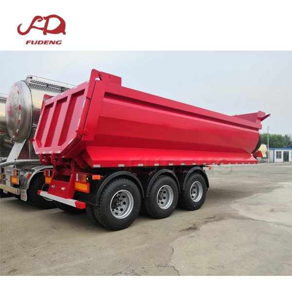 HYVA Hydraulic Cylinder 3/4 Axles Rear Tipping Tipper Semi-Trailer 40/45cbm 50t to 80ton Specification