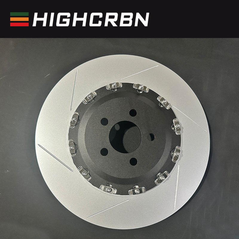HIGHCRBN 400*38mm 2-piece Brake Disc Floating Front for Audi RS4/RS5 B9 OE#4K0615302D