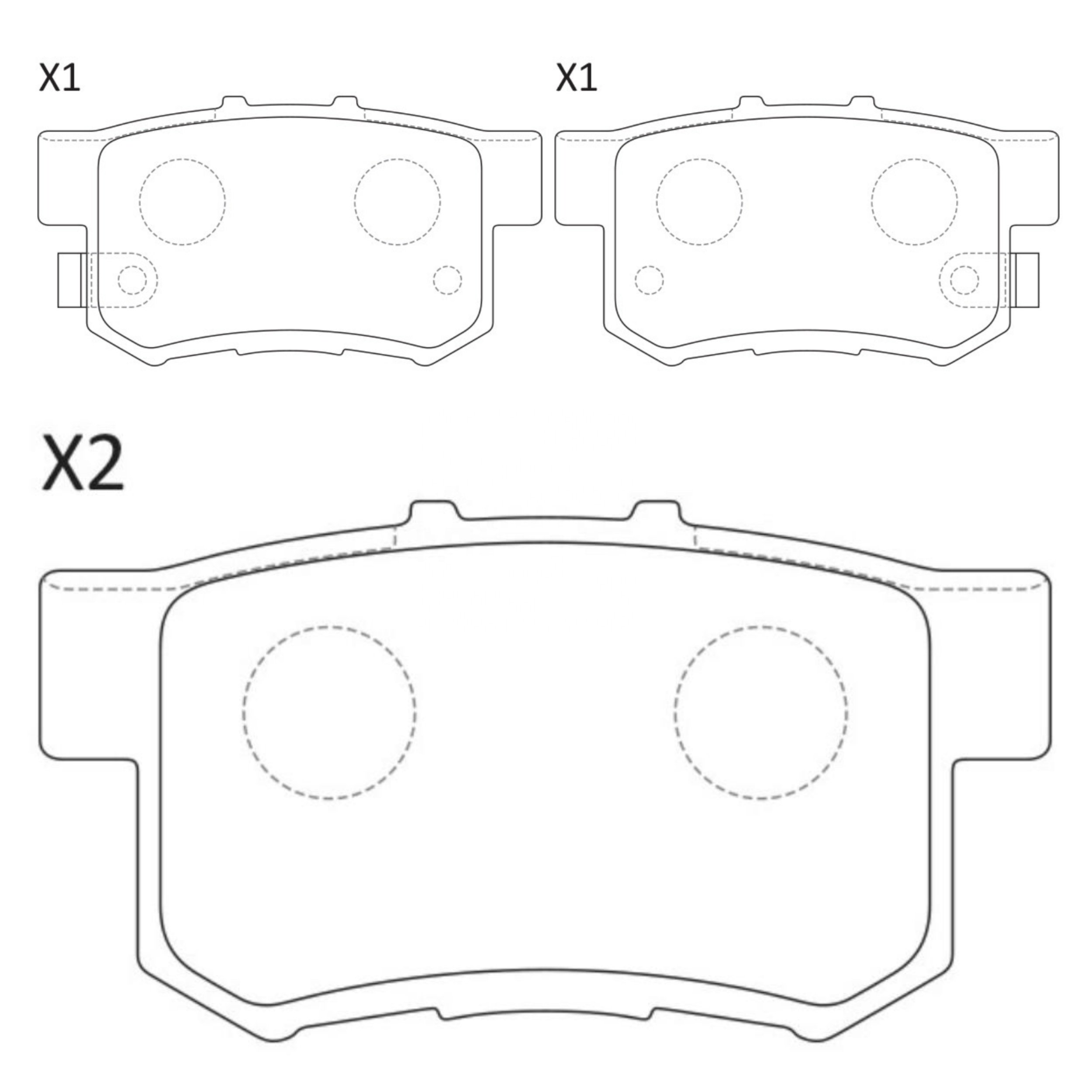 High Performance Factory Auto Parts Brake Pads (Pastillas De Freno) OEM Disc D536/D1705/D2053/wva 21719/23652 Is Rear Axle Brake
