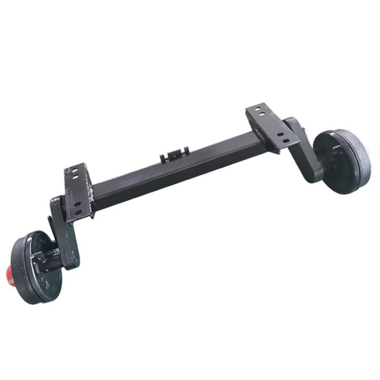 2T Rubber Torsion Axle With Electric Mechanical or Hydraulic Drum Brake