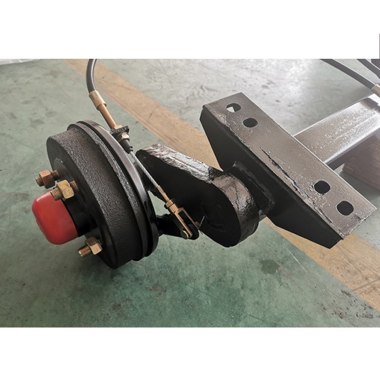 2T Rubber Torsion Axle With Electric Mechanical or Hydraulic Drum Brake