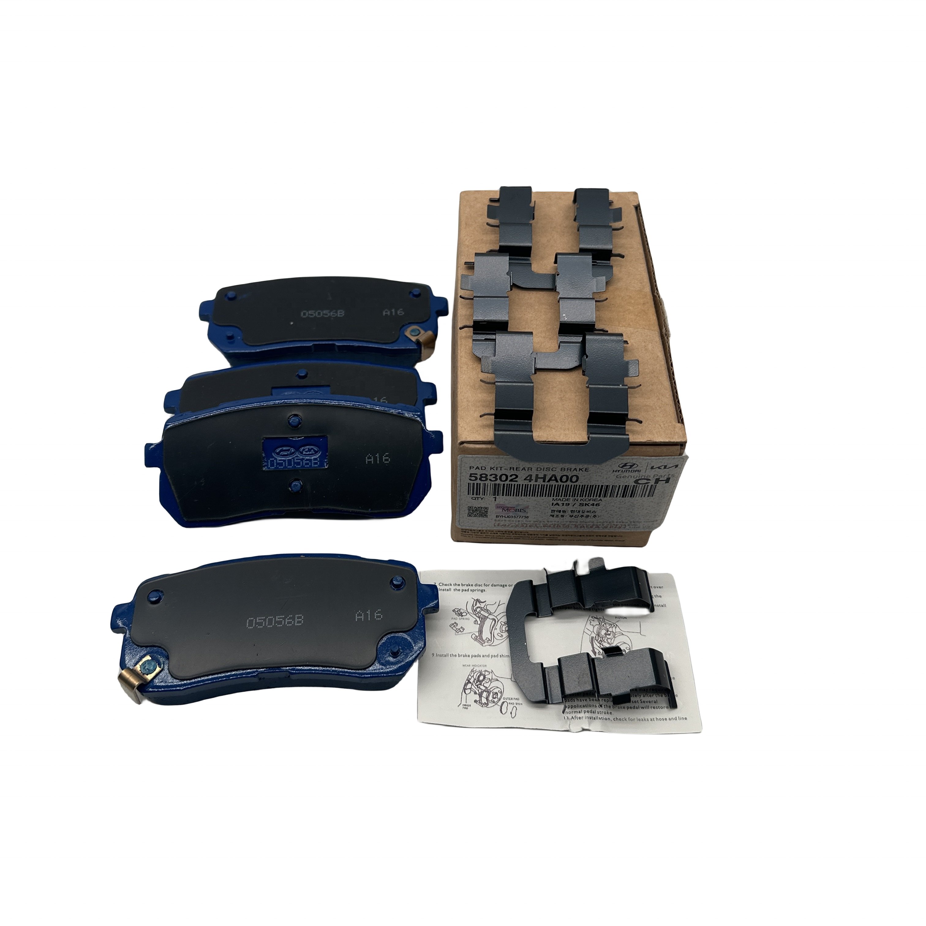 58302-4HA00 Brake Pad Kit Rear Disc Brake Pads Rear Disc Rotor 583024HA00 Suitable for Modern Use