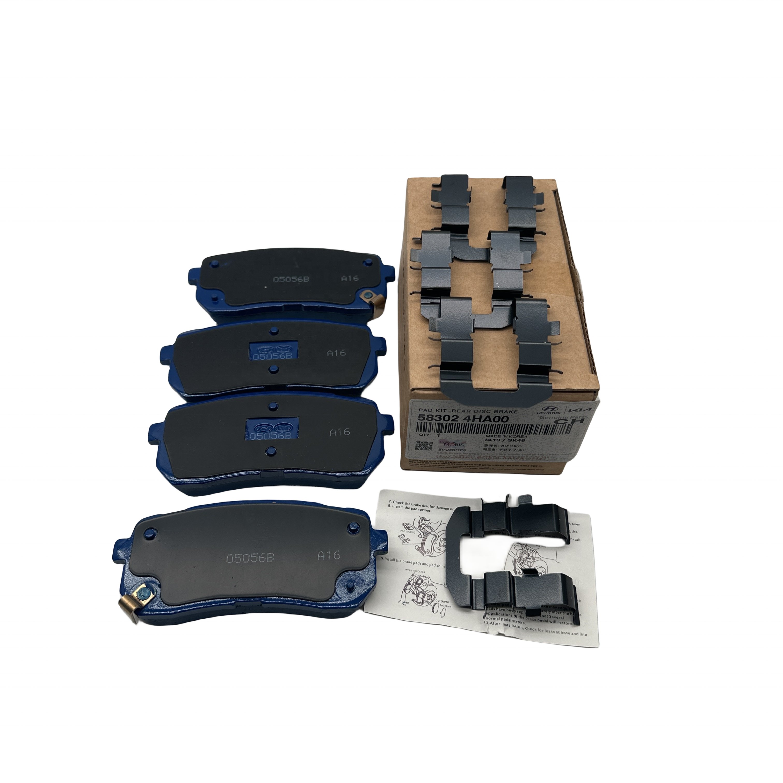 58302-4HA00 Brake Pad Kit Rear Disc Brake Pads Rear Disc Rotor 583024HA00 Suitable for Modern Use
