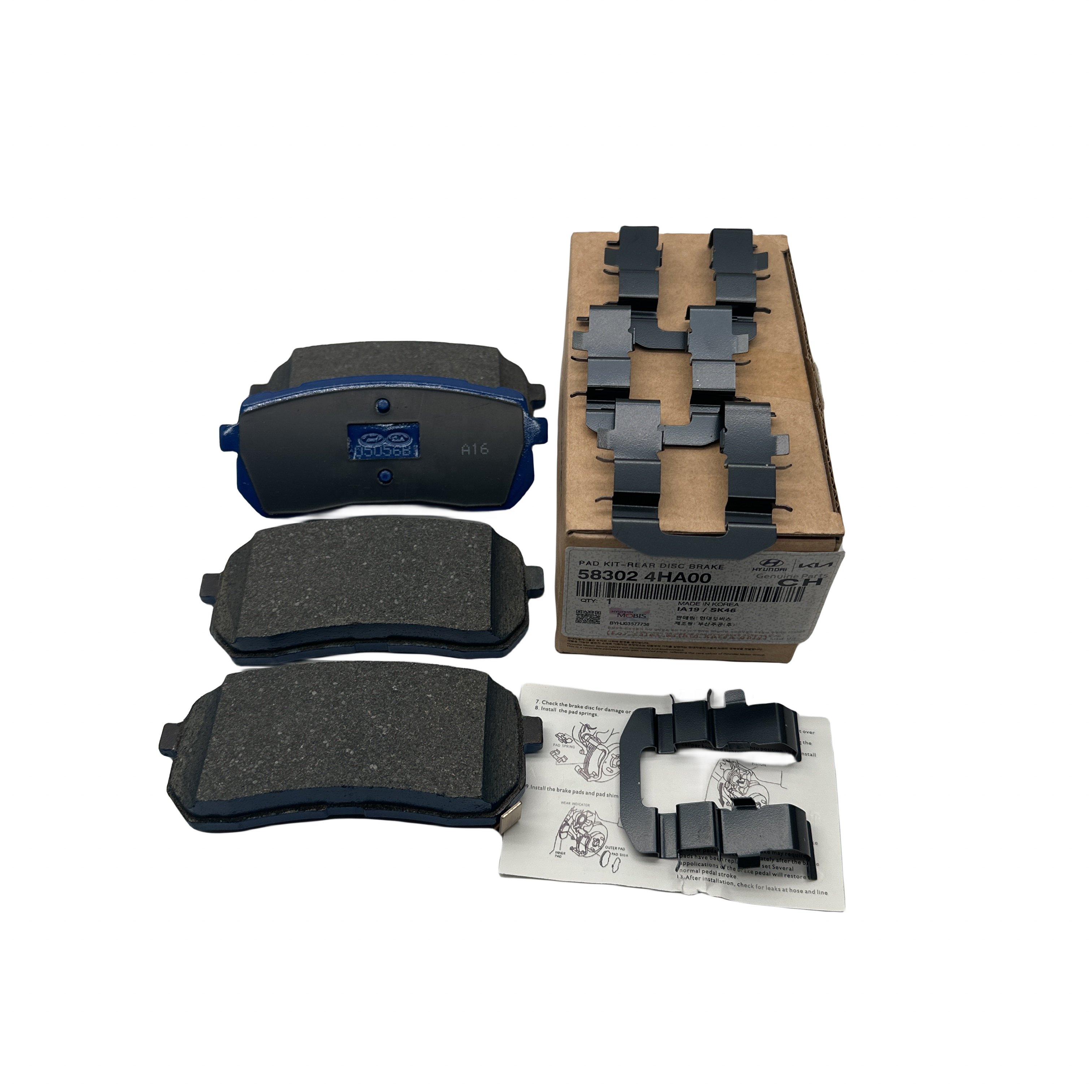 58302-4HA00 Brake Pad Kit Rear Disc Brake Pads Rear Disc Rotor 583024HA00 Suitable for Modern Use