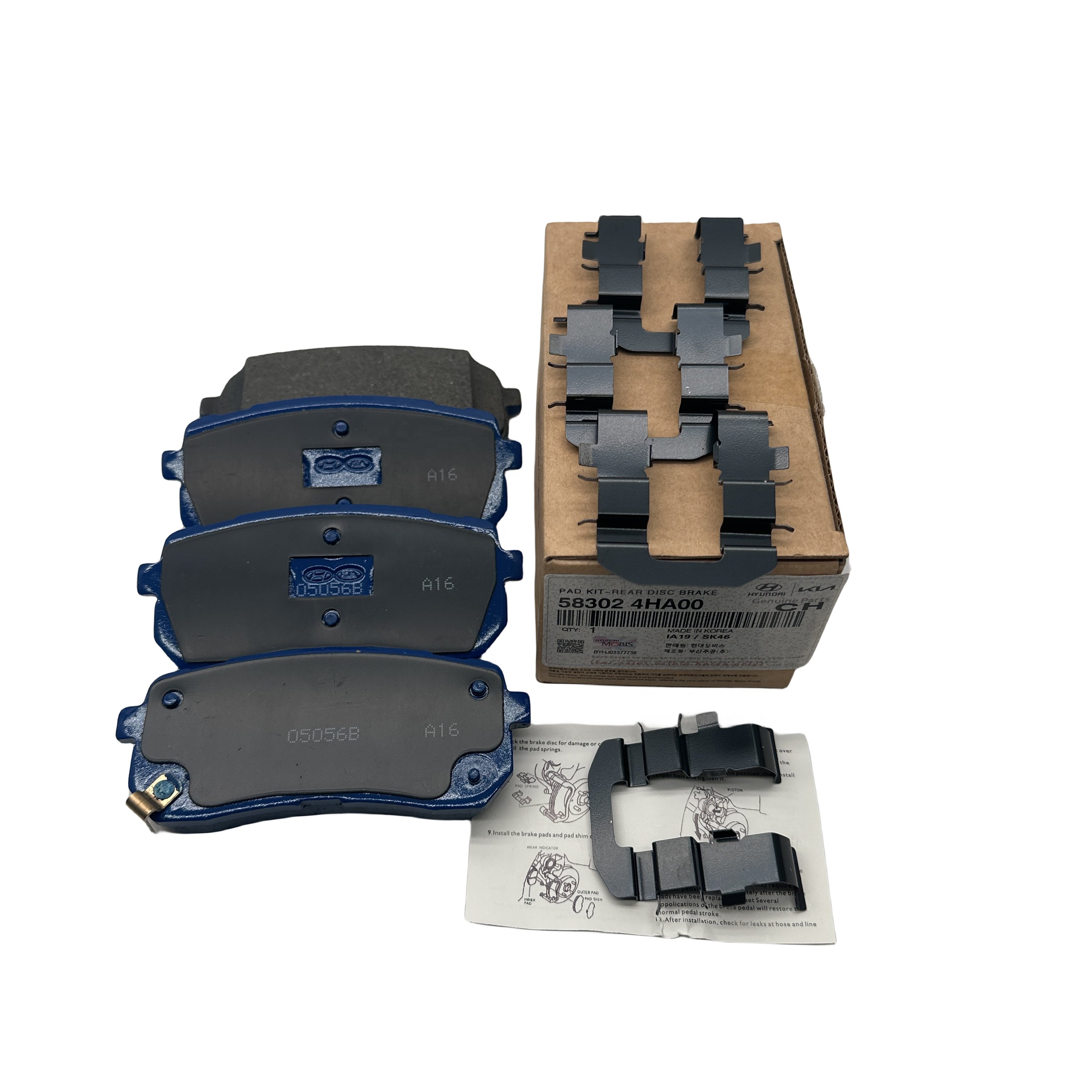 58302-4HA00 Brake Pad Kit Rear Disc Brake Pads Rear Disc Rotor 583024HA00 Suitable for Modern Use